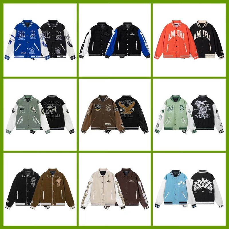 Trendy Brand Baseball Jacket For Am1R1 Icon New Casual Versatile Color-Blocking Women'S Jacket Top - Image 2