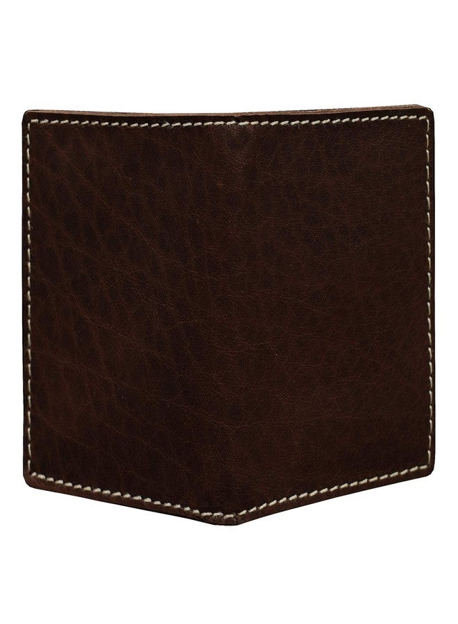 ABYS Genuine Leather Coffee Brown Business Card Case || Pocket Wallet for Men and Women - Image 5