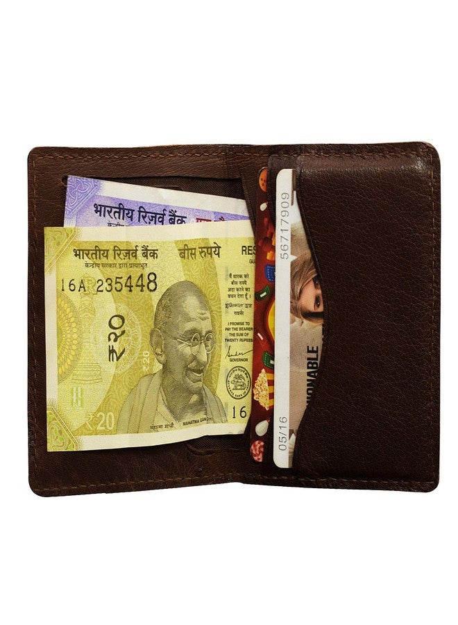 ABYS Genuine Leather Coffee Brown Business Card Case || Pocket Wallet for Men and Women - Image 4