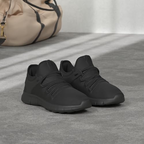AOE Womens Walking Running Shoes Ultra Lightweight Breathable Mesh Tennis Shoes Non Slip Athletic Workout Gym Sneakers 9.5women / 8.5men All Black - Image 2