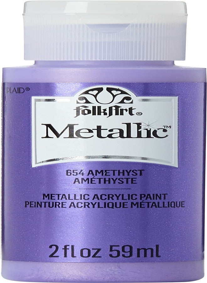 FolkArt Metallic Acrylic Paint in Assorted Colors (2 Ounce), 654 Amethyst - Image 1