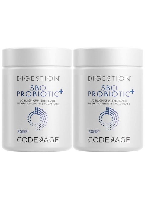 Sbo Probiotics 50 Billion Cfus Per Serving Multi Strain Soil Based Organisms Blend And Organic Fermented Botanical Blend Shelfstable 2 Pack