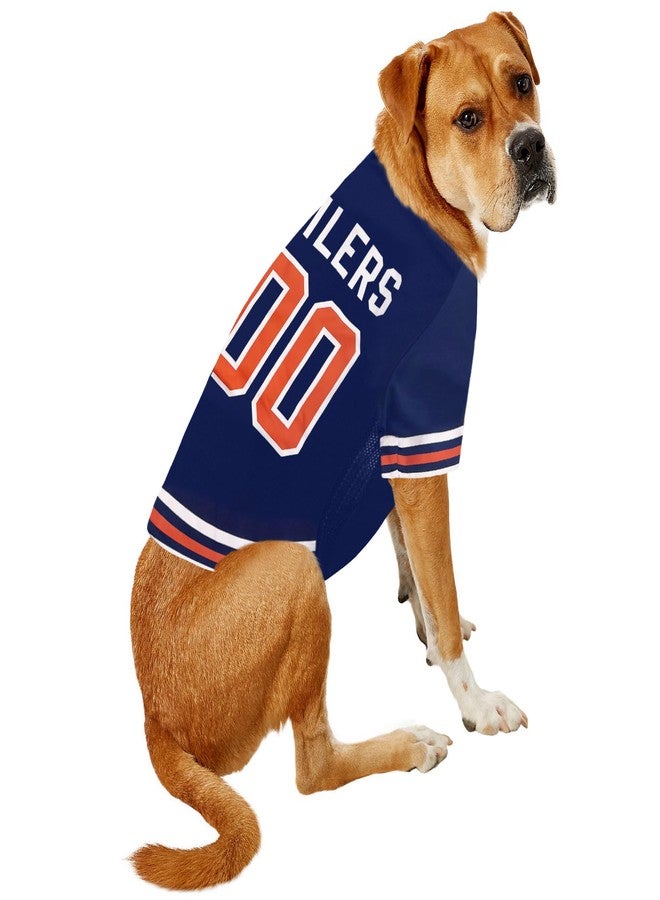 Pets First NHL Hockey Edmonton Oilers Mesh Jersey for Dogs & Cats, Size X-Large, Licensed Dog Jersey with Your Favorite Hockey Team - Image 4
