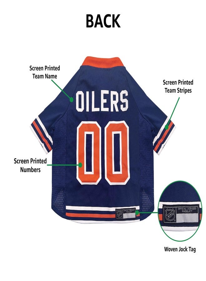 Pets First NHL Hockey Edmonton Oilers Mesh Jersey for Dogs & Cats, Size X-Large, Licensed Dog Jersey with Your Favorite Hockey Team - Image 5