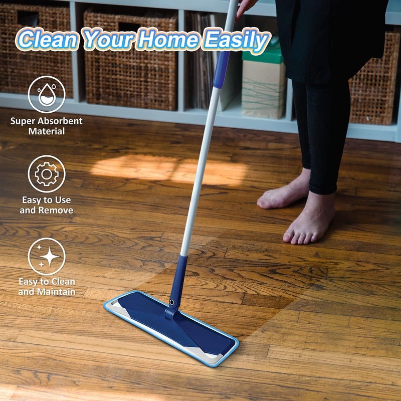 GFRED 3 Pack Microfiber Mop Pads Replacement for Wet/Dry Mop Floor Cleaning Reusable Mop Pads Refills for Spray Floor Mops Compatible with Bona Floor Care System and Any Microfiber Flat Spray Mop - Image 4