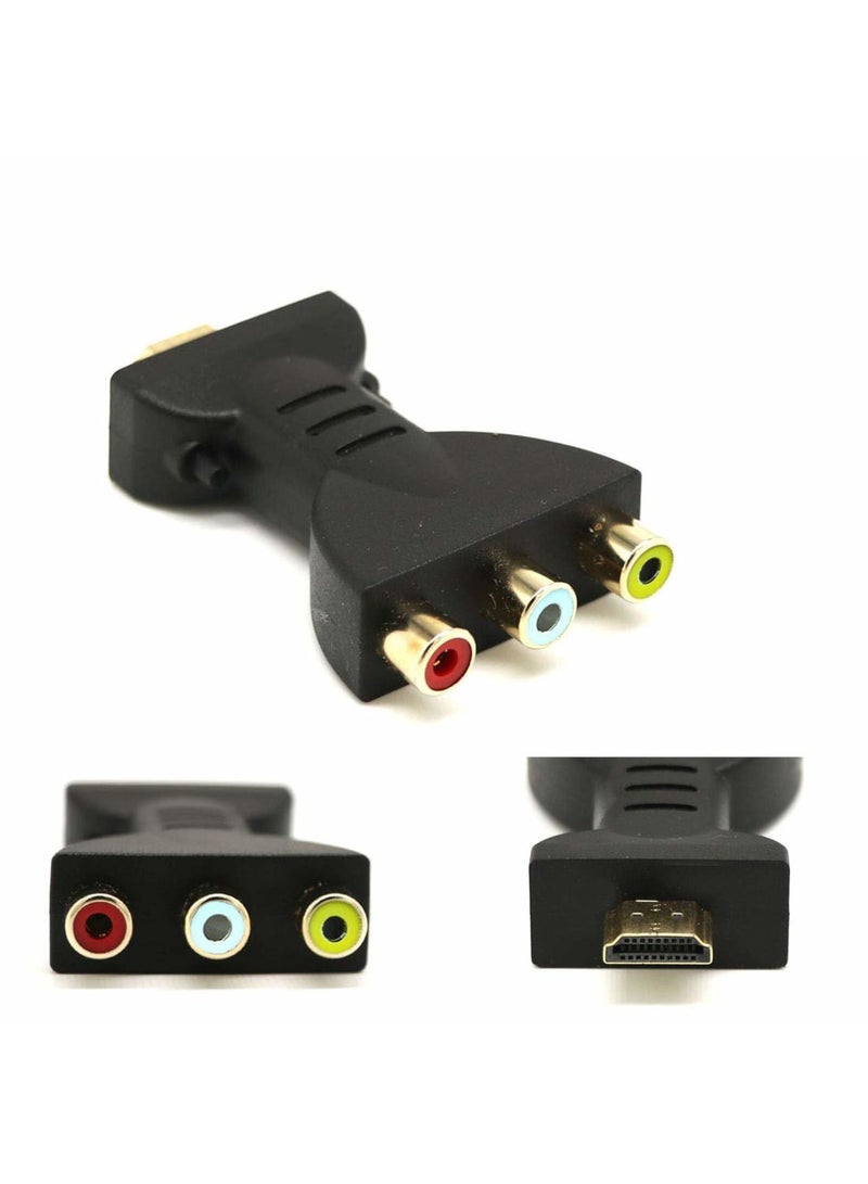 SYOSI محول HDMI إلى AV، محول صوت فيديو HDMI إلى 3RGA، محول HDMI إلى RCA متوافق مع عصا Roku يدعم NTSC، 1080P 720P، لجهاز Apple TV/PC/لابتوب/Xbox/DVD (عبوة 2)  - Image 1