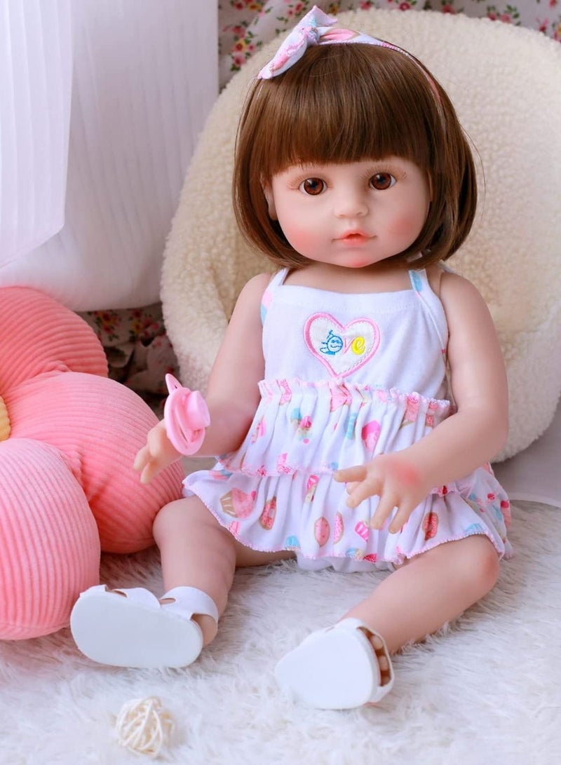 Nano Classic 18 Inch full silicon reborn Baby Doll - White