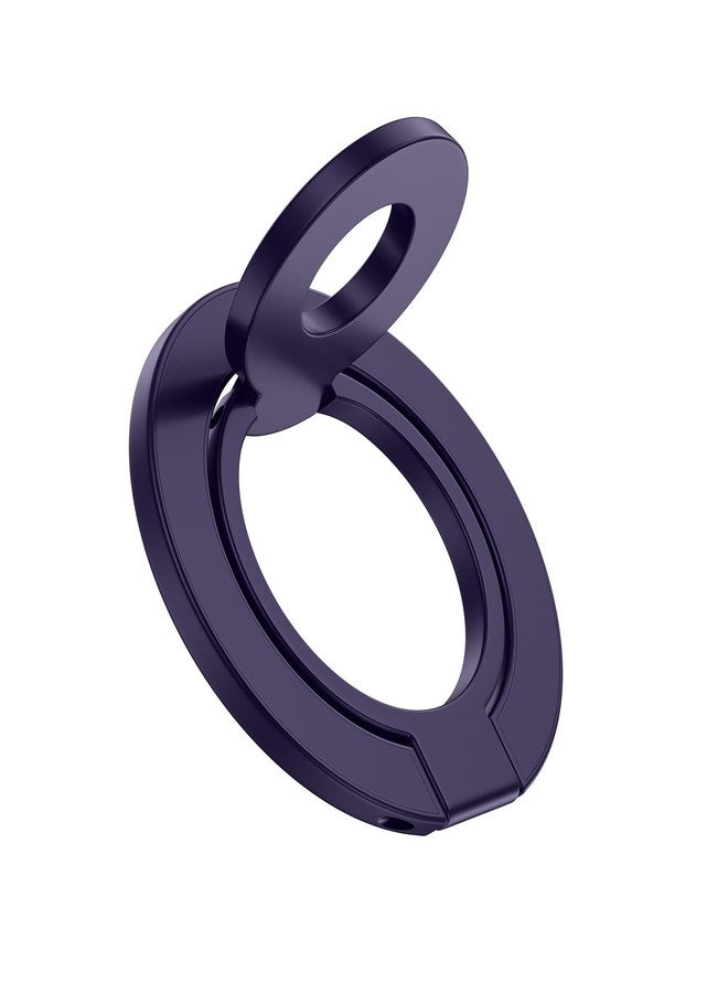 AILKIN Magnetic Phone Ring Holder Grip, Foldable MagSafe Stand for iPhone 17 Pro Max, Samsung, Two-sided Magnetic Phone Kickstand for Desk Stand & Car Mount, Compatible with Wireless Charging - Purple - Image 1