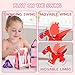 VANLINNY Magnetic Tiles for Kids Age 48 with Dragon 36 Piece Princess Castle Magnet Tiles for Girls Movable Dragon Sensory Toys for 3 Creative Construction Building Set for Class Xmas Gift for Grandkids - Image 4