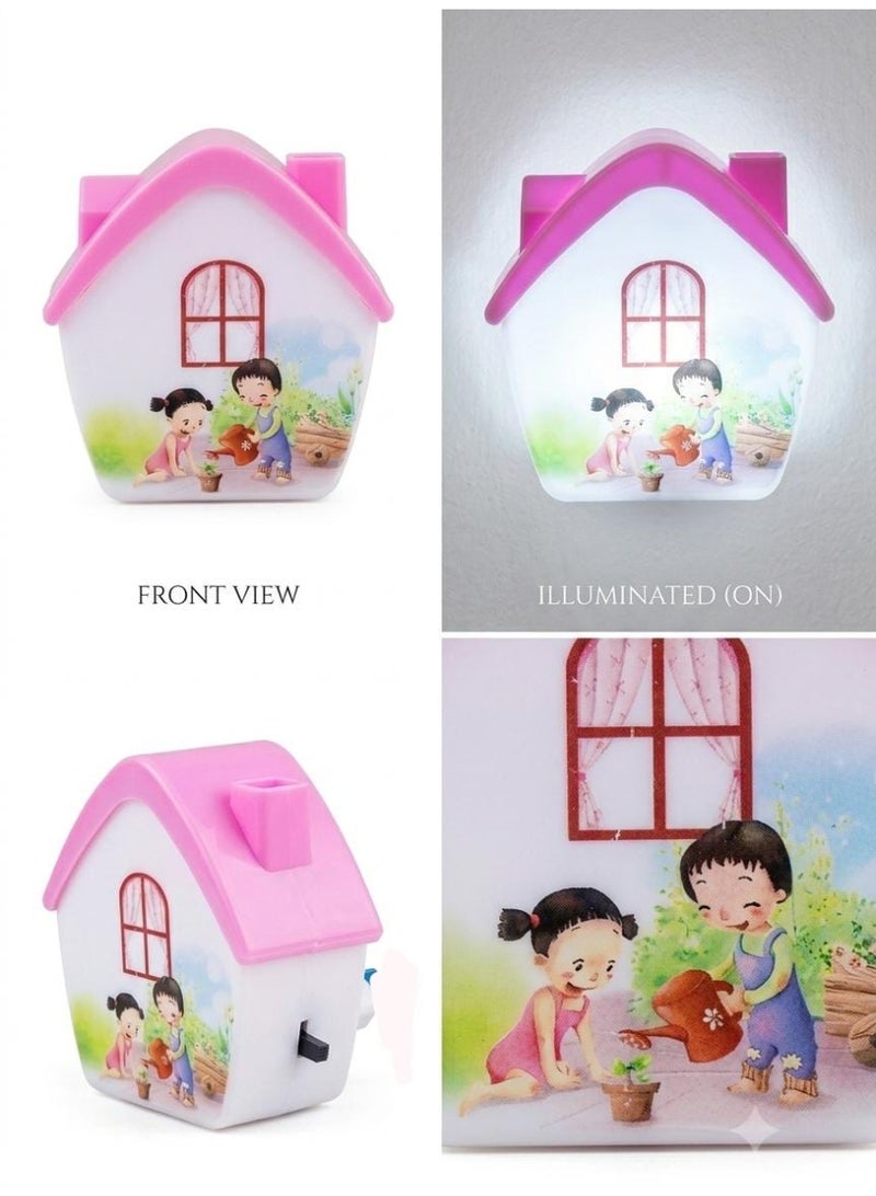 "Wanasa 'Happy Home' Illuminated Night Light - Perfect Decor for Bedrooms and Kids' Rooms, 1W White Light - Image 1
