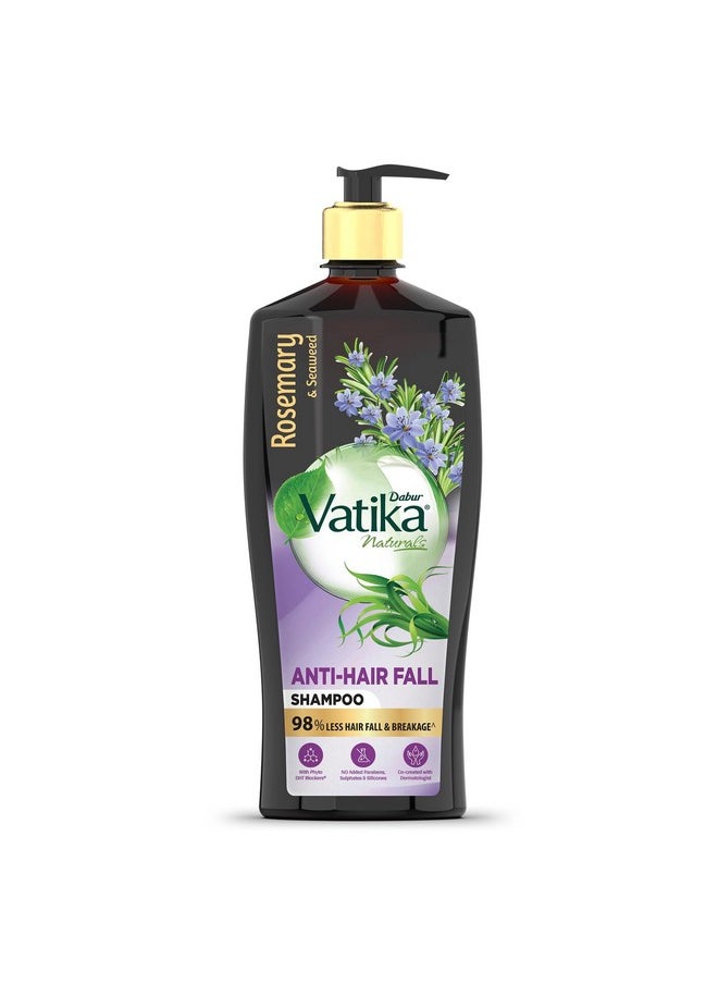 Dabur - Vatika Rosemary & Seaweed Anti-Hairfall Shampoo - 640Ml|Reduces Hair Fall|Stimulates Hair Growth And Thickness|Co-Created With Dermatologist|No Sulphates, Silicones & Parabens|Animal Test Free - Image 1