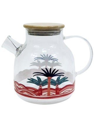 Stovetop Safe Clear Teapot with Removable Infuser and Bamboo Lid Palm Tree Design for Tea, Coffee, Herbal Tea, Beverages Glass Pot - pzsku/ZBFD12DAACFCB95D637DFZ/45/_/1723029611/97009989-be87-44ee-b5ea-cd32d144ba1e