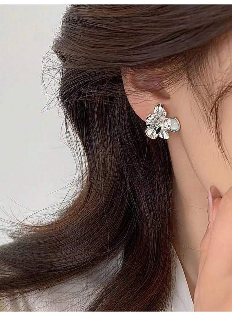 Dangle Charms Elegant & Trendy Silver Plated Earrings For Women - Image 3