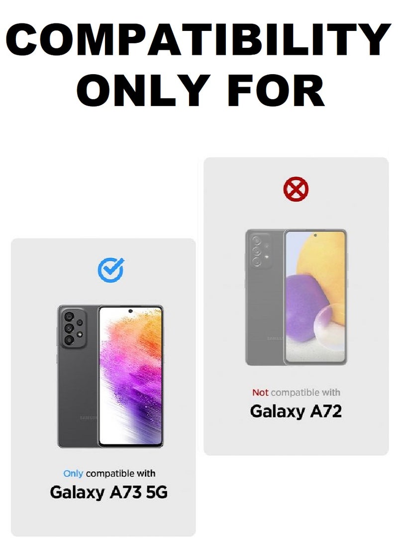 we3 2 Pieces Tempered Glass Screen Protector Anti-Spy Privacy Designed For Samsung Galaxy A73 Full Screen Coverage And Bubble Free - Image 3