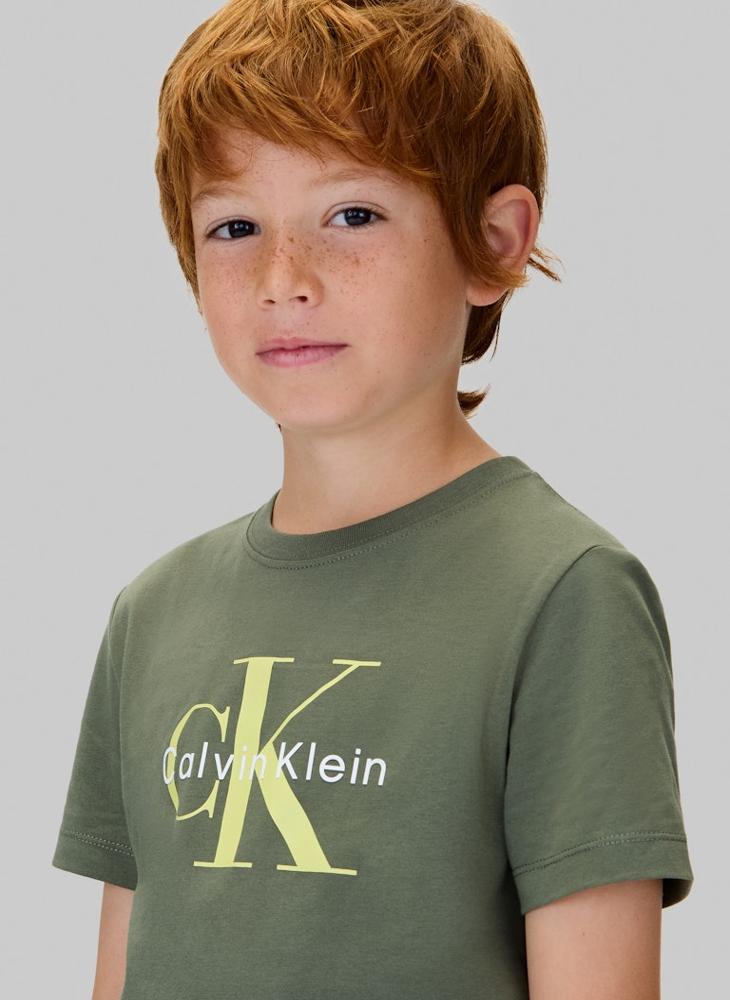 Calvin Klein Jeans Kids Graphic Crew Neck T-Shirt - Image 4