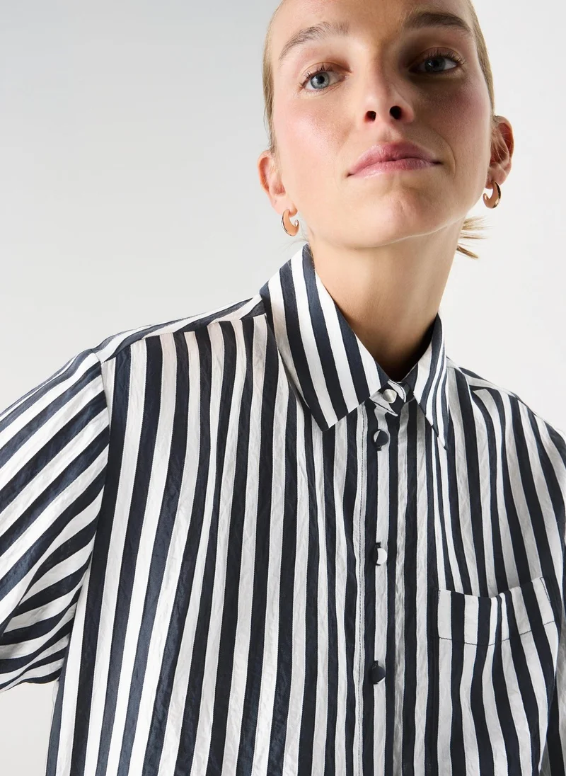 ماتلان Et Vous Navy Stripe Shirt