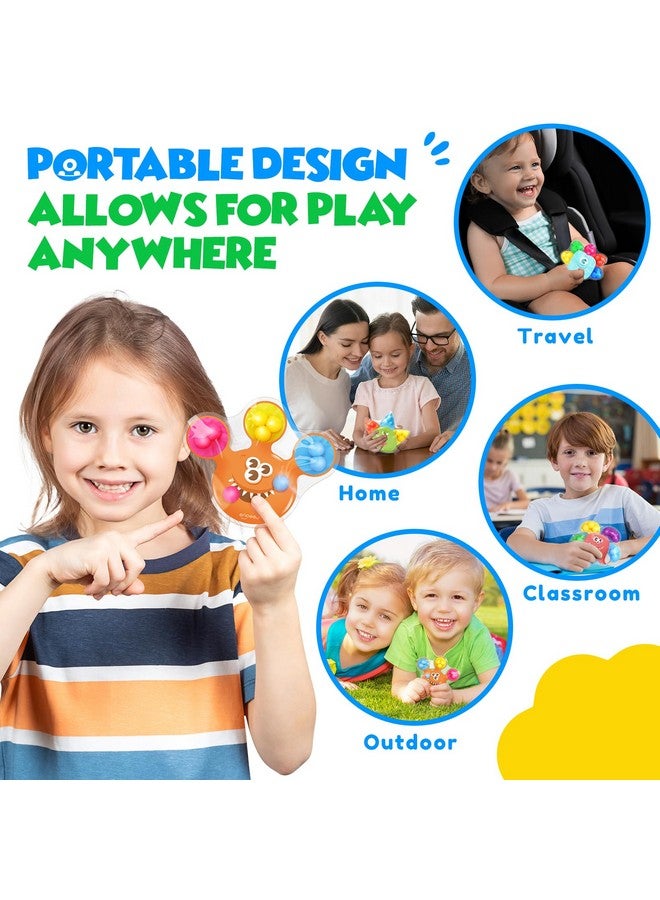 LESONG Color Sorting Sensory Toys for Toddlers: 4-Pack Fine Motor Skills Game - Preschool Learning Activities Fidgets for Classroom Travel - Montessori Toys for 3+ Year Old Toddlers Boys & Girls - Image 5