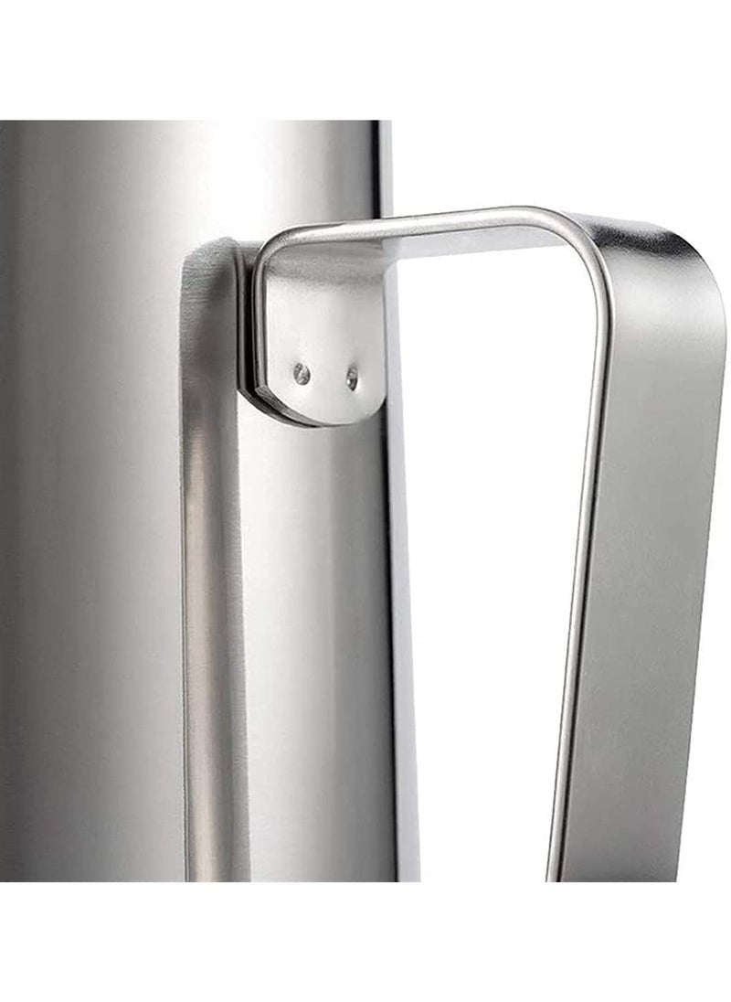 SKY-TOUCH - Stainless Steel 900ml Milk Frothing Pitcher with Measurements on Both Sides Inside, Plus eBook & Microfiber Cloth Perfect for Espresso Machines Latte Art Silver - Image 1