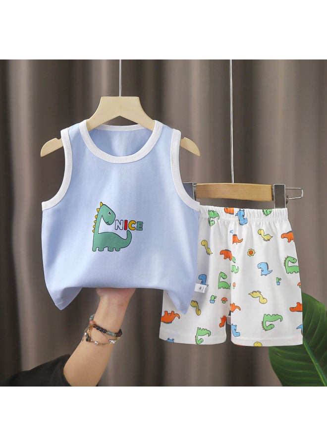 Children's Vest Suit Category A Summer Pure Cotton New Boys And Girls Thin Summer Clothes Baby Clothing Children's Clothing