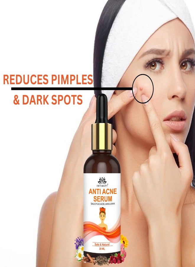 INTIMIFY سيروم إنتيميفاي المضاد لحب الشباب للوجه، سيروم لعلاج حب الشباب والبثور والبشرة الدهنية للرجال والنساء 30 مل (عبوة واحدة) - Image 4
