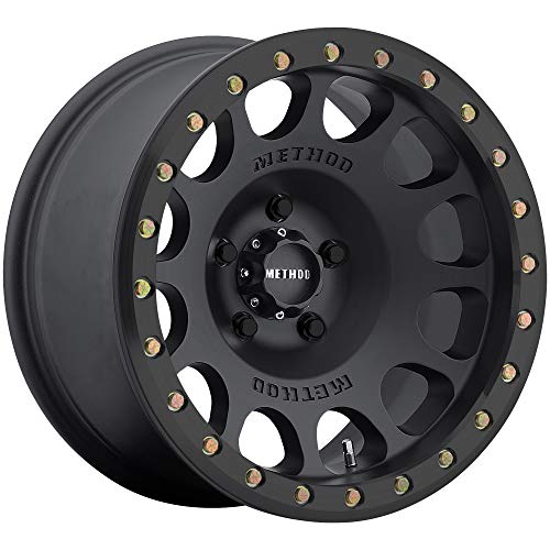 Method Race Wheels 105 Beadlock Matte Black 17x8.5" 6x5.5", 0mm offset 4.75" Backspace, MR10578560500B - Image 1