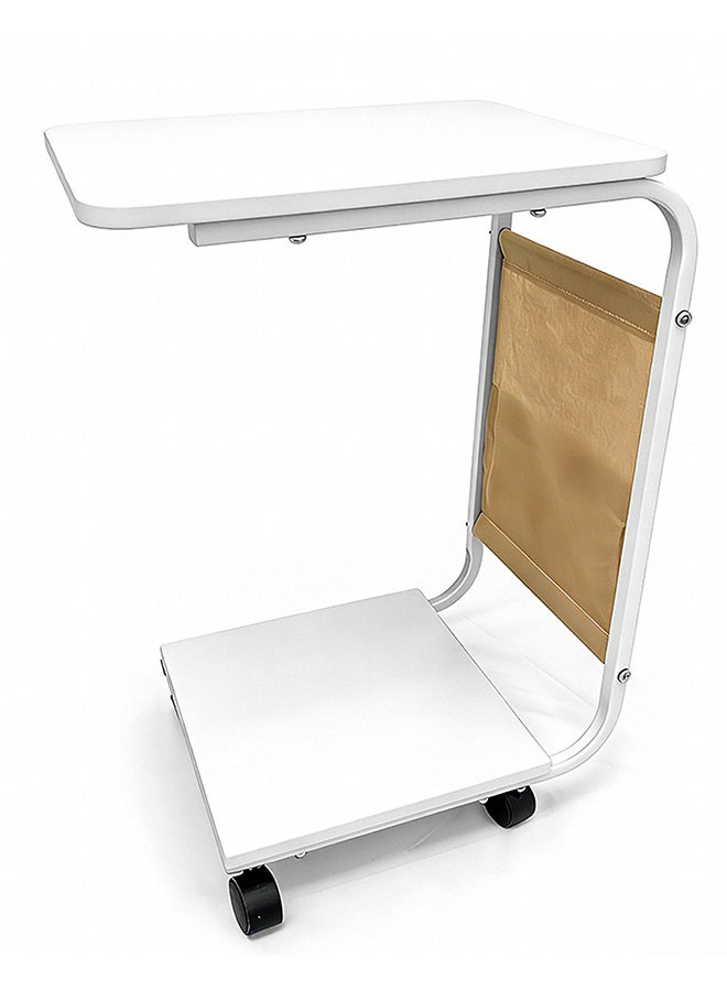 Migue home طاولة قهوة حديثة وطاولة جانبية لغرفة المعيشة أو غرفة النوم، تجميع سهل، 40 سم طول × 28 سم عرض × 55 سم ارتفاع، لون أبيض - Image 2