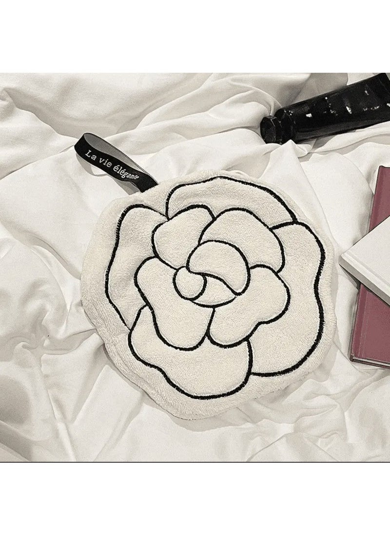 French Camellia Hanging Hand Towel French camellia