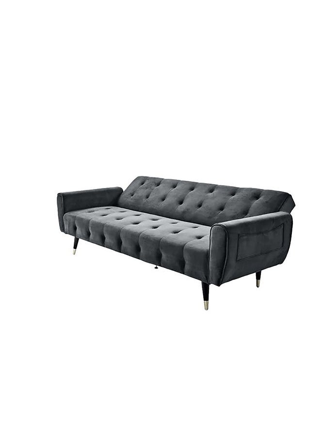 إن - هاوس مونتلا | أريكه سرير 2 في 1 من المخمل Velvet 36x179x106 cm- رمادي  - Image 3