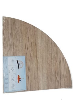 Home Ezz Wooden Corner Shelf Beige 29.5 x29.5 cm  - Image 1