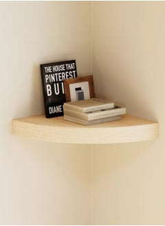 Home Ezz Wooden Corner Shelf Beige 29.5 x29.5 cm  - Image 2