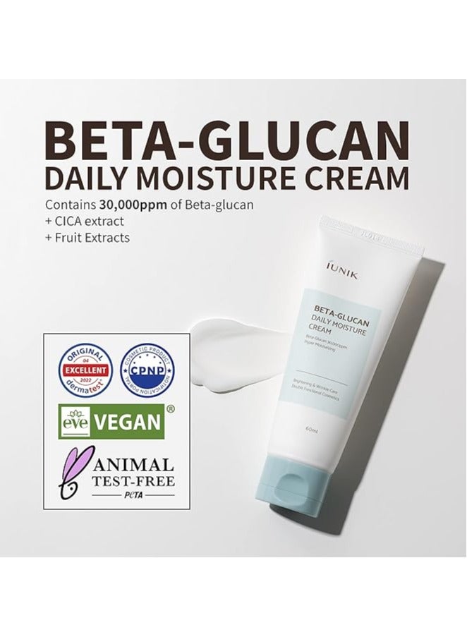iUNIK Beta-Glucan Daily Moisture Cream 60ml - Image 2