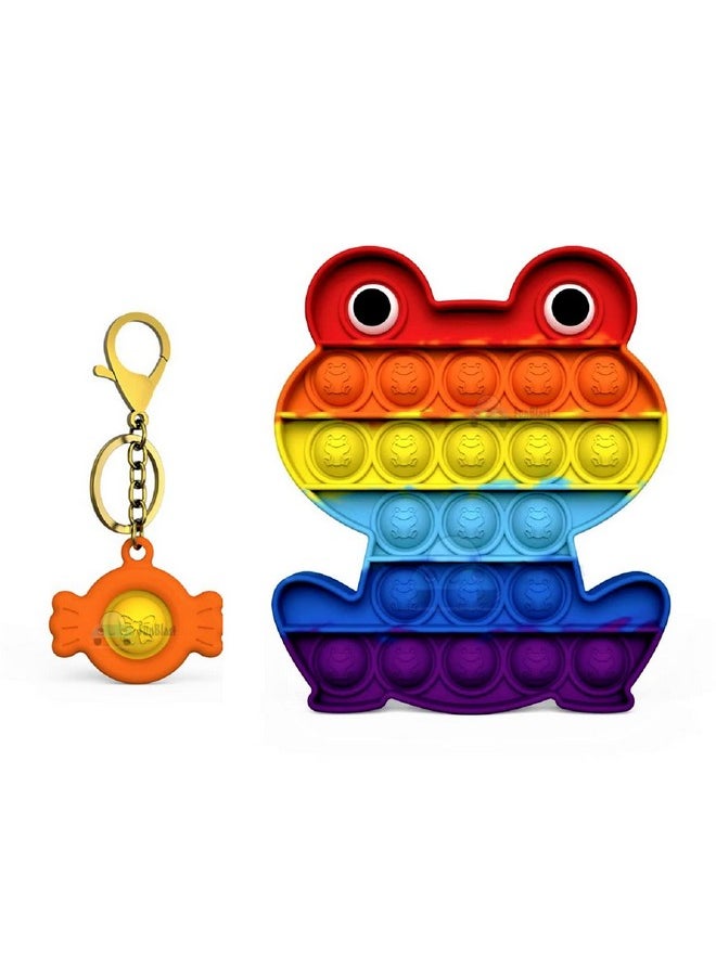 FunBlast - FunBlast Pop it Set, Pop Bubble Fidget Toys, Pop it Keychain, Kids Toy Jumbo Pop it Toys Set - Pack of 3 Real Silicone Fidget Pop It, Keychain Toy for Kids, Bubble Toy for Kids - Image 1