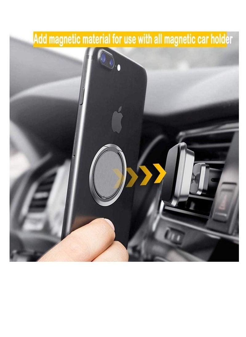 SYOSI 3 Pack Phone Ring Holder, Magnetic Car Grip Mobile Stand for Ultra-thin Phone Ring Frame Slimmest Phone Grip, Phone Ring Holder Universal Adjustable - Image 5