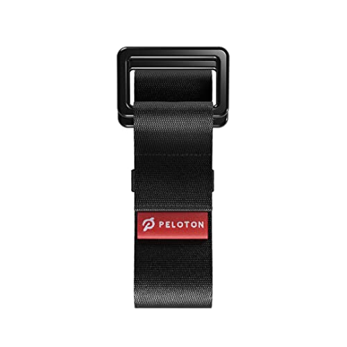 Peloton Yoga Strap | 6 ft. Adjustable and Durable Nylon Strap with Corrosion Resistant Zinc Alloy Rings for Stretching, Pilates, and Exercise, Black - Image 1
