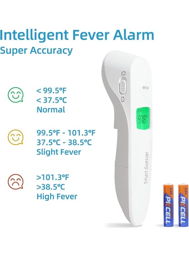 No-Touch Infrared Forehead Thermometer - Professional Digital Thermometer with Fever Alarm & Memory Function - Accurate Instant Reading for Adults, Babies, & Toddlers - Image 5