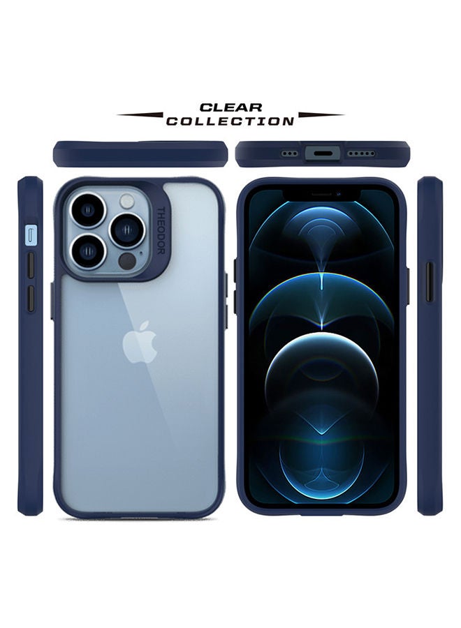 Theodor Protective Hybrid Case Cover For Apple Iphone 13 PRO 6.1 Blue  - Image 2