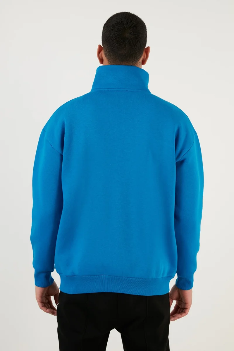 بوراتي Regular Fit Cotton Lining Soft Raised Winter Sweat Men's Sweat 59053431