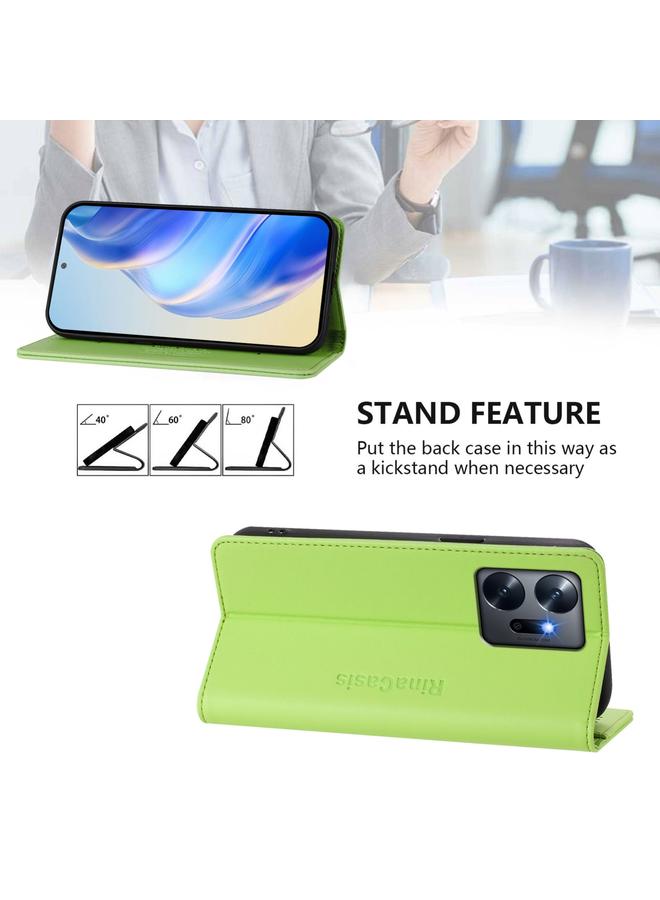 Zaboon Case For Infinix Zero 20 RC01 Dual-Folded Magnetic Suction RFID Leather Phone Case - Image 4