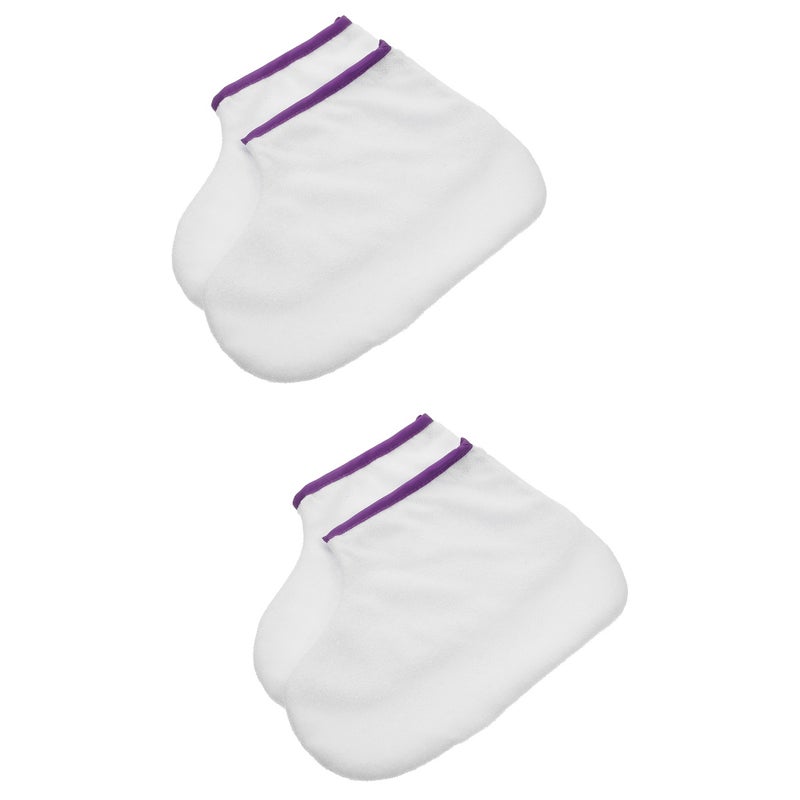 2 Pairs Wax Therapy Foot Covers Foot Skin Wax Foot Wraps - Image 1