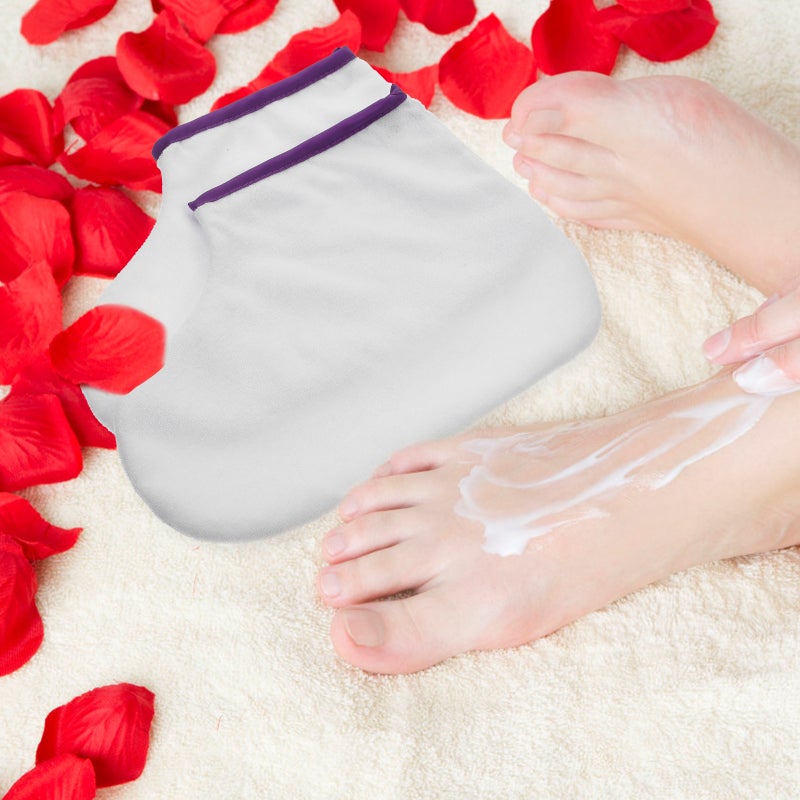 2 Pairs Wax Therapy Foot Covers Foot Skin Wax Foot Wraps - Image 5