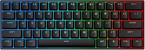 Hyekit x MCHOSE ACE 60 PRO 60 Wired Magnetic Switch Mechanical Gaming Keyboard Rapid Trigger Hall Effect Keyboard HyperFast Adjustable Actuation 8K Hz Polling Rate RGB HotSwap for PCMac Black - Image 1