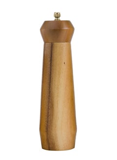Bili Wooden Pepper Grinder 8 Inch with Golden Knob  - Image 1