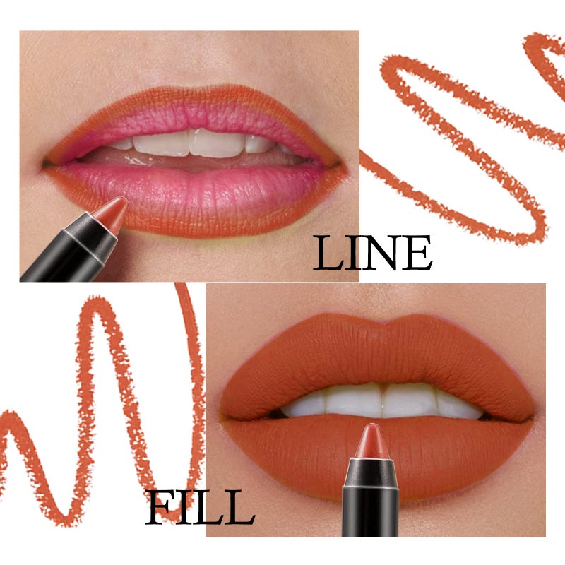 Boobeen Velvety Creamy Matte Lip Liner - Full Coverage High Pigment Waterproof Long Lasting Lipstick for Women, Matte Lip Color with Smooth Finish - Image 2