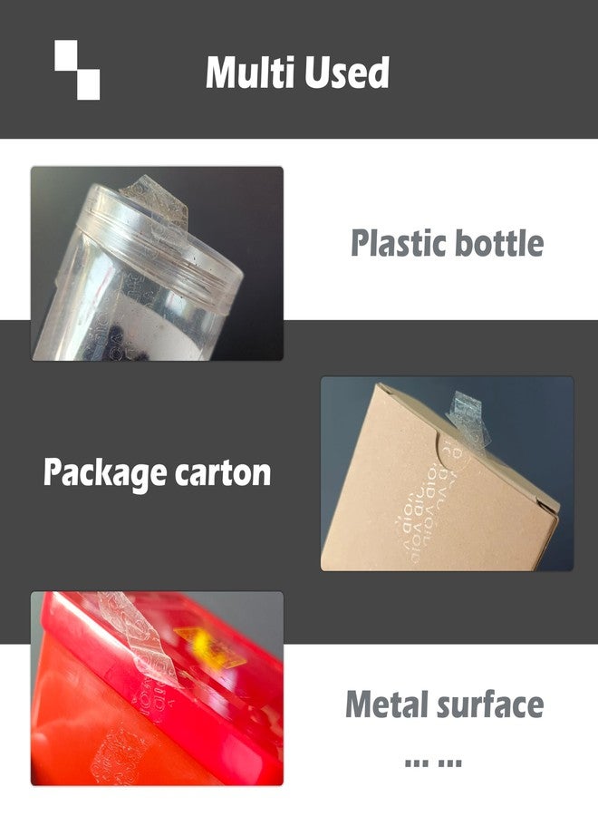 ILMBVM Crystal Clear Sealing Label Transparent Blank Tamper Proof Labels Bone Shape Package Seal Self Adhesive Security Warranty Void Tamper evident Stickers (120pcs) - Image 4