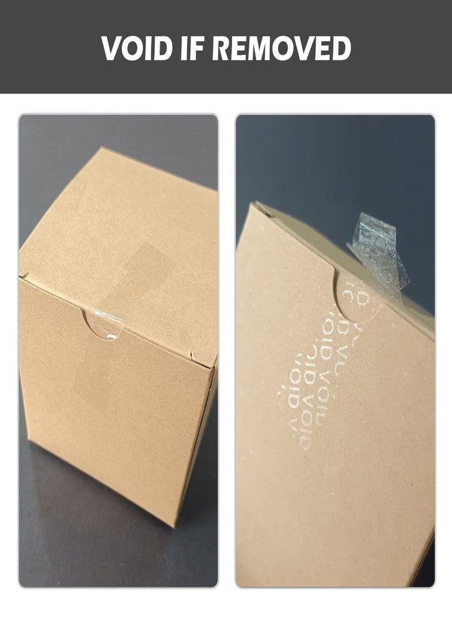 ILMBVM Crystal Clear Sealing Label Transparent Blank Tamper Proof Labels Bone Shape Package Seal Self Adhesive Security Warranty Void Tamper evident Stickers (120pcs) - Image 2