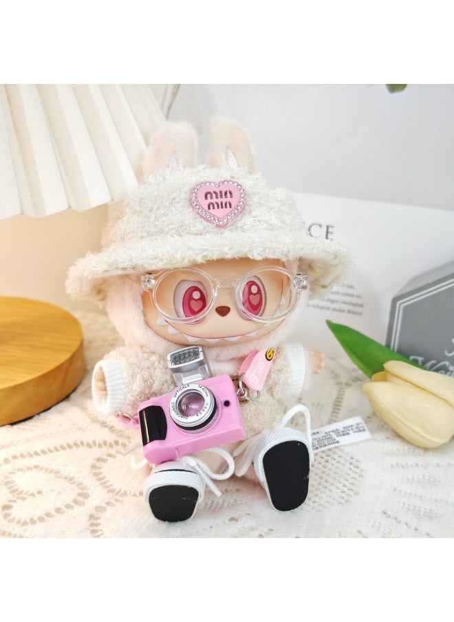 Doll labubu accessories Cross-body camera (single piece) Pull cloth accessories suitable for 15 & 17cm labubu (doll not included)  - Image 3