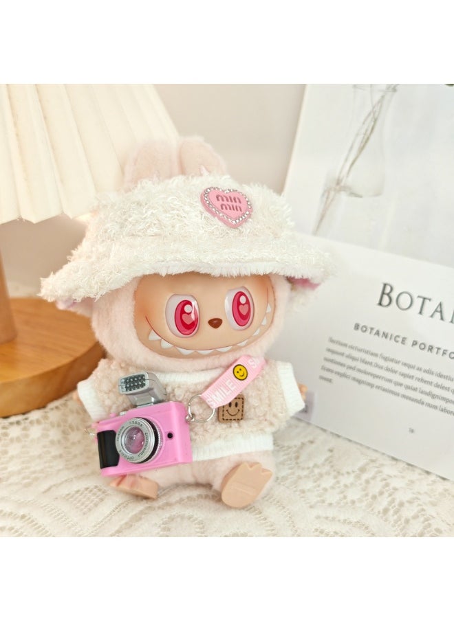 Doll labubu accessories Cross-body camera (single piece) Pull cloth accessories suitable for 15 & 17cm labubu (doll not included)  - Image 4