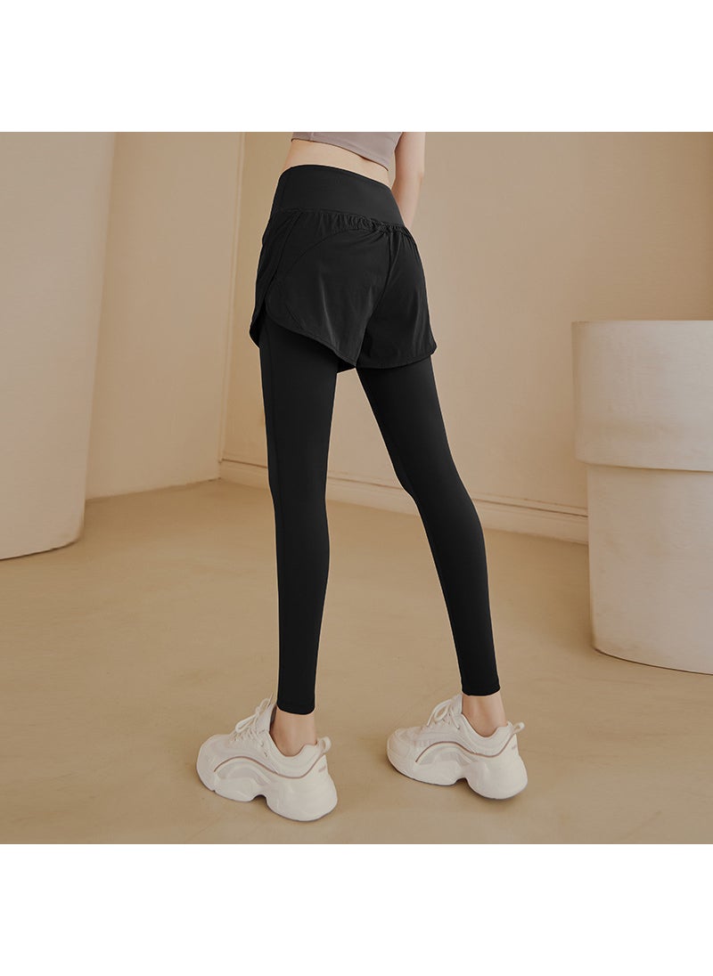 Generic - High Waist Yoga Pants Slimming Workout Leggings Black - Image 1