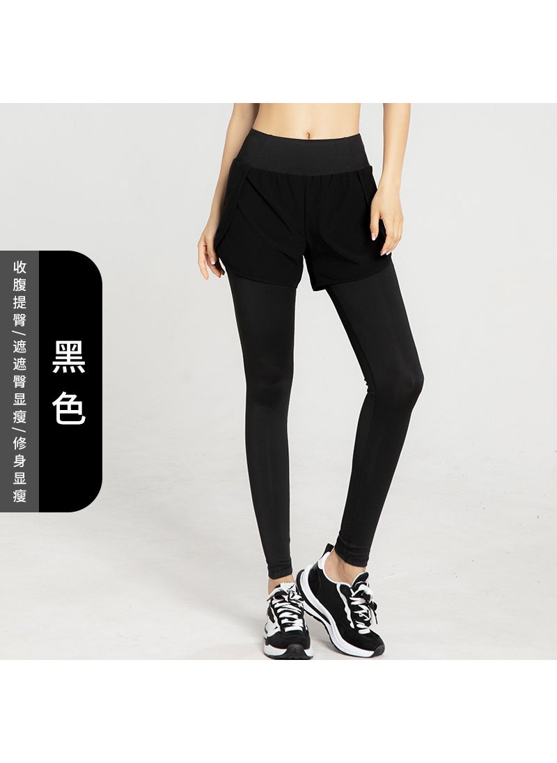 Generic - High Waist Yoga Pants Slimming Workout Leggings Black - Image 1