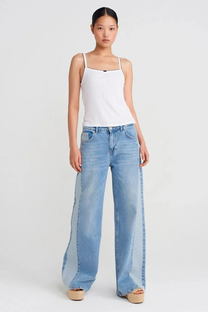 Dilvin White DILVIN Textured Cotton Modal Cami Blouse for Women | Best Price UAE